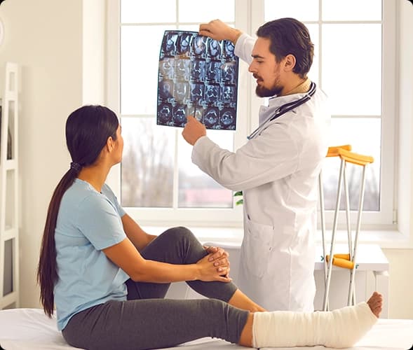 Orthopedic surgery consultation for car accident fractures and joint injuries Stamp Medical Phoenix and network